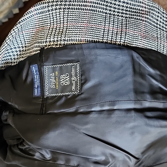 AUTHENTIC Vintage Burberry Herringbone Coat Dinner Jacket Business Elegant Luxe - Picture 12 of 15